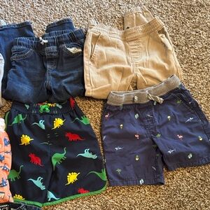 Kids Dinosaur Print Shorts - Multicolor